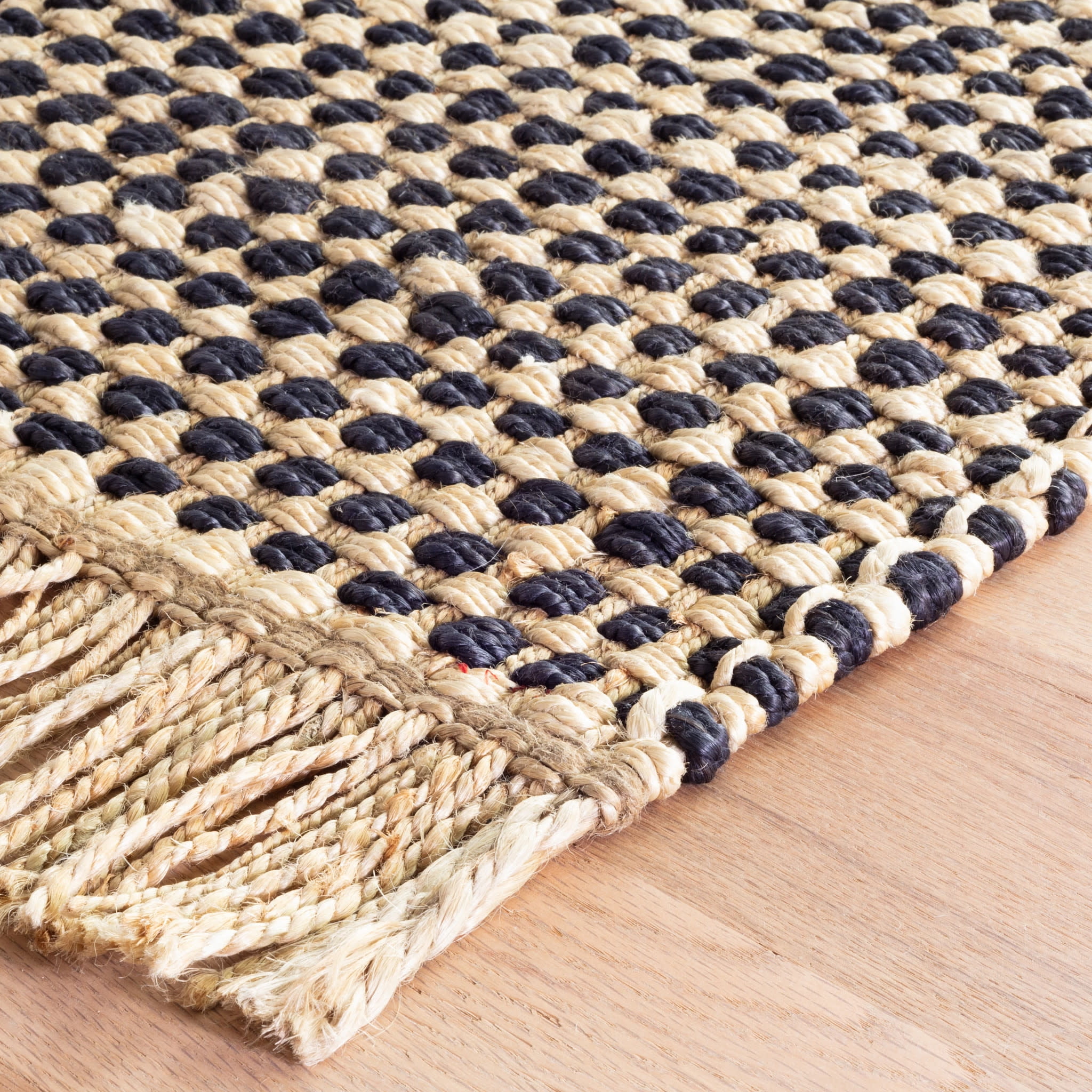 Dash & Albert Kuba Handwoven Jute Rug, 3' x 5', Black