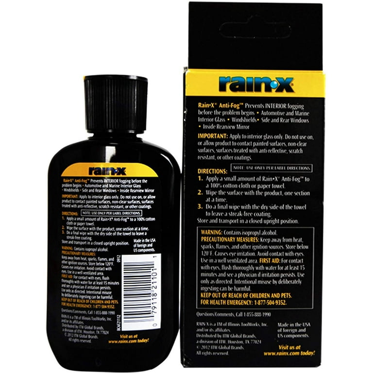  Rainx 81199200 Anti Fog Repellent, 200ml : Home & Kitchen