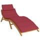 thumbnail image 3 of Cojín para tumbona VidaXL para exteriores e interiores, color rojo vino, resistente al agua, 3 of 8