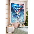 thumbnail image 6 of Greninja Tapestry Aesthetic Wall Hanging for Living Room Bedroom Art Tapestries Poster Blanket College Dorm Home Decor 80x60 Inch, 6 of 8