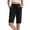 Black, variant on Womens Casual Loose Fit Solid Color Cropped Trousers For Everyday Comfort And Stylish Outfits Peg Pants for Women, Size S
