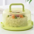 thumbnail image 5 of Kittvzx Cake Carrier Cake Container Plastic Cover Lid Cake Cupcake Holder Portable Round Two Base For Cookies Fruit Etc, 5 of 9