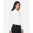 thumbnail image 2 of Devon & Jones DG530W Women's Crown Collection Solid Stretch Twill Woven Dress Shirt-White-3XL, 2 of 5