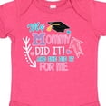 thumbnail image 4 of Inktastic My Mommy Did It and She Did It for Me with Graduation Cap Girls Baby Bodysuit, 4 of 5
