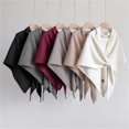 thumbnail image 6 of Women's Solid Color Scarf, 74.8x50.4in Dark Gray Pashmina Wraps for Women, Cashmere Wrap Knitted Shawl Shoulder Top Sweater Shawl Scarf, 6 of 6