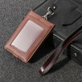thumbnail image 3 of Women Men Office School Multifunctional Work Card Holder ID Business Case Name Badge Holder PU Leather 7, 3 of 8