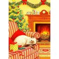 thumbnail image 1 of Pintura de diamante (DE6729) Kit de diamantes de imitación cuadrados de gato durmiendo chimenea DIY 45x60cm FLhrweasw Nuevo, 1 of 1