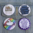 thumbnail image 3 of 44mm Rock Roll Tinplate Pin Punk Is Not Dead Forever Broche Insignias Solapa Botón Insignia Música Joyería Regalo Para Fans, 3 of 4
