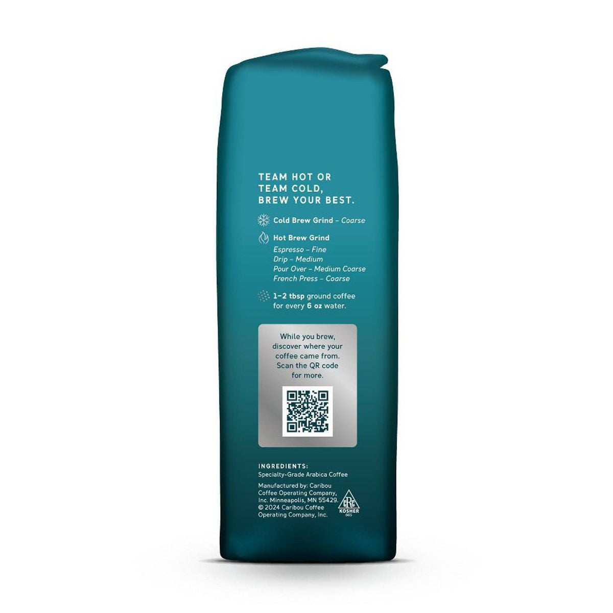 2X - Caribou Coffee Lake Shore Blend Medium Roast Ground Coffee - 12oz