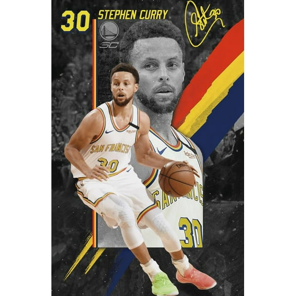 "Stephen Curry Poster, 2022 Finals MVP Wall Decor Poster Gifts 12 x 18 inch(30cm x 46cm) Frameless"