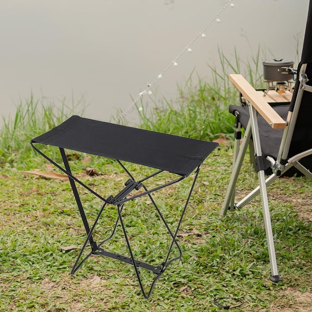 Tabouret Pliant Télescopique ALEVMOOM – Hauteur Réglable 6,5 à 45 Cm, Capacité 200 Kg, Sac Et Mousqueton Inclus