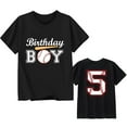 thumbnail image 2 of MUXiin Boys' Birthday Baseball Theme Tee | Toddler Kids' 2-8 Number Print T-Shirt, Short Sleeve Cotton Top, 2 of 4