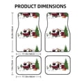 thumbnail image 2 of Sikiie Vintage Buffalo Plaid Christmas Camper Car Foot Mat Set of 4 Pieces Basics Universal Fit Rubber Carpet Floor Mats For Car SUV Van & Truck, 26.8"L x 17.3"W (Front), 13"L x 17.3"W(Rear), 2 of 6