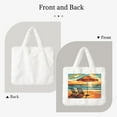 thumbnail image 2 of Salouo Beach Umbrella Sunset for Plush Underarm Bag,Soft Tote Bag Ladies Fluffy Shoulder Bag Women Furry Tote Bag Plush Handbag for Autumn and Winter, 2 of 7