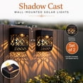 thumbnail image 3 of Shadow Cast Wall-Mounted Solar Lights-Set of 2, 3 of 7