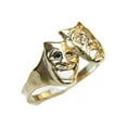 thumbnail image 4 of Theater Mask Set Ring 14k Solid Yellow Gold!!, 4 of 5