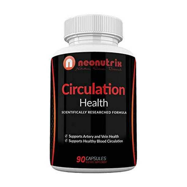 Blood Circulation Health Supplement for Vein Health & Artery Health - L-Arginine, Ginger Root, Hawthorn & Diosmin Cardiovascular Supplement - Natural ...