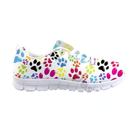 

Shoes Woman Platform White Sneakers Cartoon Dog Paw Design Girls Casual Flatshoes New Arrival Footwear For Custom Zapatillas