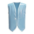 thumbnail image 4 of AWZXDE Girls Sequin Vest One Button Sleeveless Jacket For Stage Performance And Casual Wear Kids Clothing Elegant Style Sky Blue，185, 4 of 4
