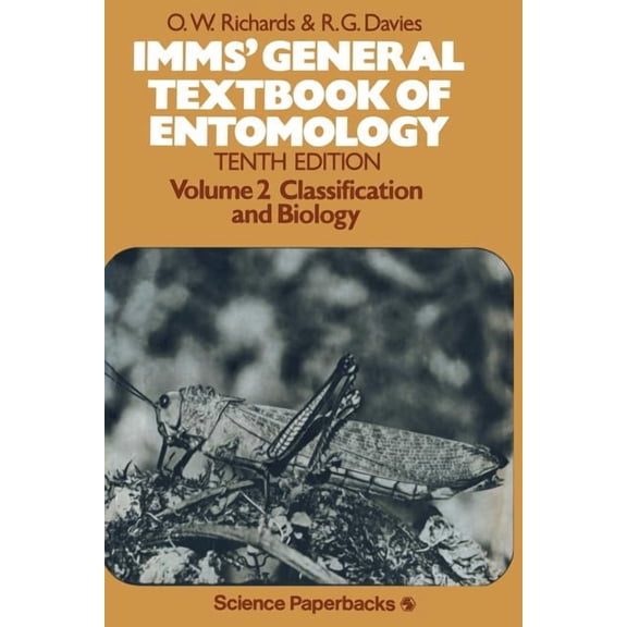 Science Paperbacks Imms' General Textbook of Entomology: Volume 2: Classification and Biology, (Paperback)
