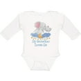 thumbnail image 3 of Inktastic My Grandma Loves Me Cute Elephants Clouds Moon and Stars Boys or Girls Long Sleeve Baby Bodysuit, 3 of 5
