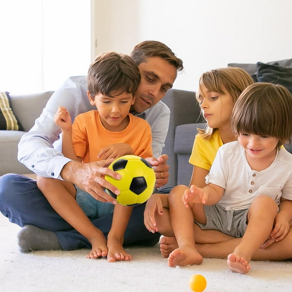 HEANUJJ Indoor Silent Soccer Ball with PU Material for Sports Use Assorted Colors Durable Design