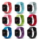 Apple Watch Soft Silicone Bands 42mm/44mm, Dual Locking Stud Wristband for iWatch Apple Watch Series 1/2/3/4/Nike+ - Black - image 2 of 2