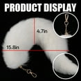 thumbnail image 2 of DESIGNICE Key Chains Women Cute,Stylish Upgrade Keychains for Women,Unique Texture Therian Tail,White,40cm, 2 of 6