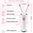 thumbnail image 4 of Depiladora eléctrica para mujer, depiladora eléctrica inalámbrica para mujer, depiladora facial inalámbrica para mujer, depiladora facial recargable, depiladora de hilo de algodón, dispositivo de depilación corporal Kuyhfg Bienvenido a Kuyhfg, 4 of 5