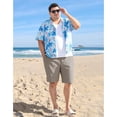 thumbnail image 6 of PULI Men’s Big & Tall Golf Shorts 10" Inseam Stretch Quick Dry Waterproof Lightweight Hiking Casual Shorts, 6 of 7