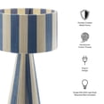 thumbnail image 2 of Modway Renae Handwoven Cotton Thread Striped Table Lamp in Capri Blue by Modway, 2 of 10