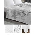 thumbnail image 6 of Contemporary Grey Tree Twim Size Flat Sheet, Wrinkleproof & Fadeproof Cooling Flat Bed Sheet Only, Abstract Art Oil Paiting Breathable Soft Bedding Top Sheets 66 x 96 Inches, 6 of 8