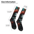 thumbnail image 2 of Salouo Butterfly Flower Skull Print Women's Men's Ankle Socks 1-pack Casual Athletic Socks for Unisex Adult Moisture-Wicking Socks for Daily Wear/Running/Sport, 2 of 8