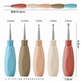 thumbnail image 2 of 5Pcs Nail Art Dotting Pens, Nail Painting Tools, Stainless Steel Ball Tips Spliceable Nail Pickup Drawing Tools, Rhinestone Picker Dotting Lining Pen for DIY Manicure Home & Salon Nail Art Decor, 2 of 8