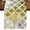 Yellow, variant on Red Morocco 60 Inch Table Runner, Rustic Country Smear Street Mottled Art Farmhouse Dresser Scarf Cotton & Linen Tablerunner for Dining/Kitchen Island/Holiday Party Décor 13" x 60"
