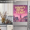 thumbnail image 4 of Dailycode Dishwasher Magnet Cover Magnetic Fridge Door Cover Home Kitchen Decor, Happy New Year City Fireworks, 23"x 26", 4 of 6
