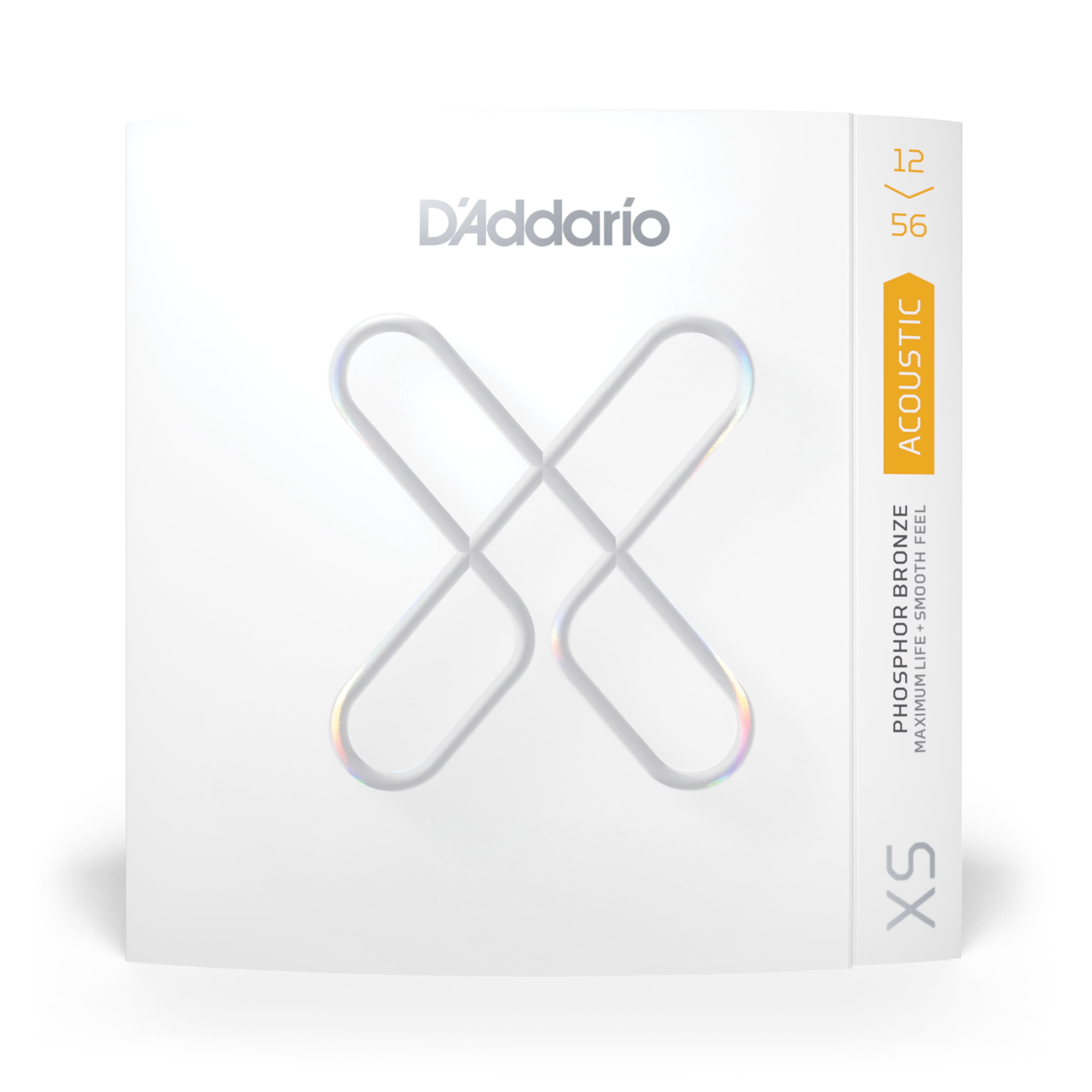 D'Addario XS Acoustic Phosphor Bronze Strings Light Top/Medium Bottom 12-56