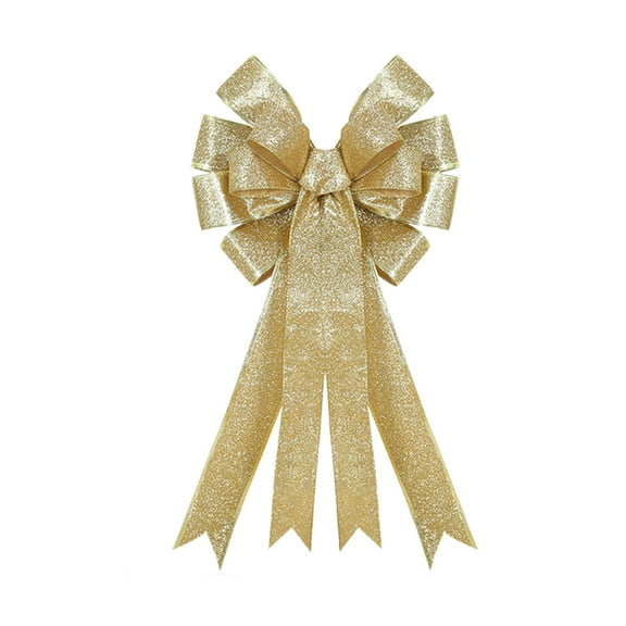 Btomtd 16.14"x9.44" Christmas Bows Tree Pendants and Holiday Ornaments for Seasonal Decorations Festive Bows for Home and Party Arrangements, C