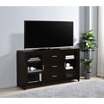 thumbnail image 2 of Lewes 2-door Engineered Wood 60-inch TV Stand Cappuccino, 2 of 10