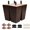 4sets-5inch, variant on Furniture 4sets 4inch Dark Brown Square Wood Replacement
