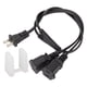 thumbnail image 3 of Power&nbsp;Cord&nbsp;Extension&nbsp;Y&nbsp;Splitter&nbsp;, 18AWG&nbsp; Heavy&nbsp;Duty Professional Y&nbsp;Splitter&nbsp;Power&nbsp;Extension&nbsp;Cord US&nbsp;Plug&nbsp;125V For Working Station, 3 of 8