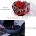 thumbnail image 3 of Caja de almacenamiento de joyas con anillo de diamantes de regalo, caja de anillo con flor eterna rosa en forma de corazón, 3 of 5