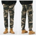 thumbnail image 5 of Mens Cargo Pants Relaxed Fit Camouflage Work Pants Cargo Nine Tenths Length Big Tall Casual Lightweight Spring Fall CE3 L, 5 of 5