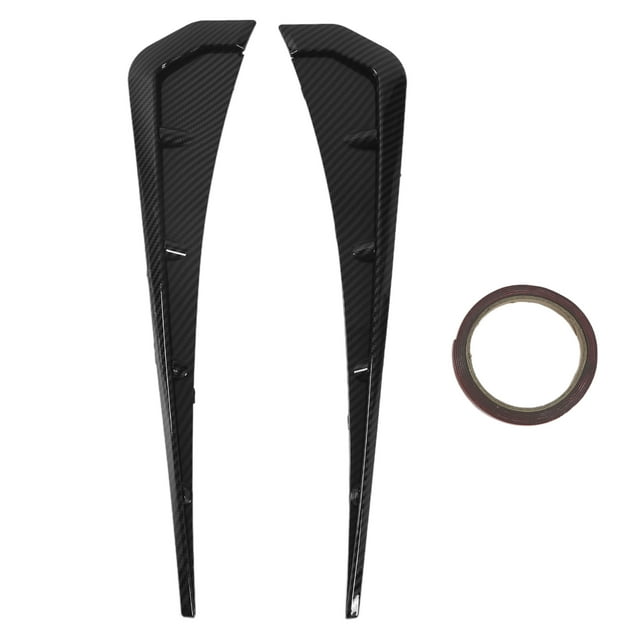 Vent Air Wing Cover Trim, Portable Practical Improves Airflow Carbon Fiber Pattern Side Vent Air Wing Cover Trim For Car Decoration For Car Ventilation