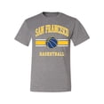 thumbnail image 2 of Wild Bobby City of San Francisco Basketball Fantasy Fan Sports Men's T-Shirt, Heather Grey, 3X-Large, 2 of 5