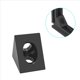 thumbnail image 3 of Conector de Soporte en Ángulo de 90 Grados para CNC e Impresora 3D, Ranura en V de Bricolaje, Esquina Negra para Perfil de Aluminio 2020, 20 Piezas, 3 of 5