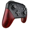 thumbnail image 2 of eXtremeRate Transparent Clear Red Replacement Handle Grips for Nintendo Switch Pro Controller, DIY Hand Grip Shell for Nintendo Switch Pro - Controller NOT Included, 2 of 6