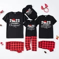thumbnail image 4 of 2023 New Short Sleeve Family Christmas Pajamas Set Cartoon Cute Soft 2 Pieces Suit Adults Kids Matching Outfits Baby&Dog Rompers, 4 of 4