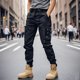 thumbnail image 1 of Pantalones largos de verano de seda de hielo para hombre, pantalones casuales de secado rápido, finos, de pierna ancha y recta, pantalones de trabajo extendidos., 1 of 3