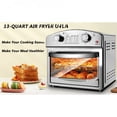 thumbnail image 3 of TENGDA 12.5 Quart 7-in-1 Convection Toaster Oven 1500W with 5 Pre-Set Menus – Roast Bake Grill Broil Toast Dehydrate & Defrost Silver, 3 of 10